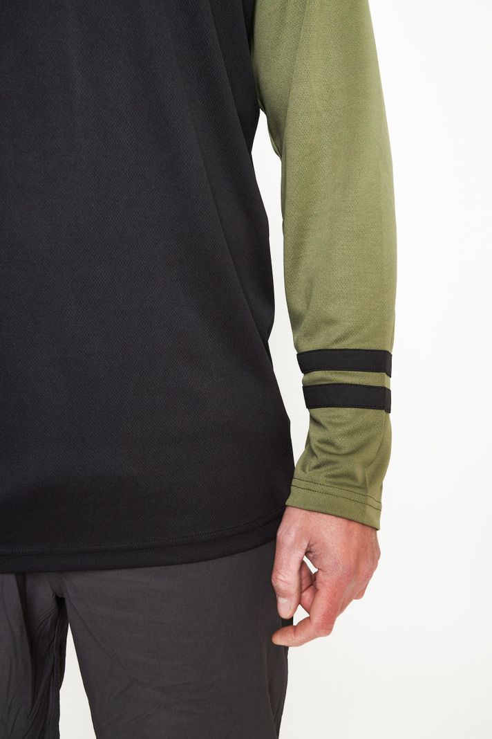 Polera manga larga hombre MTB oliva -2