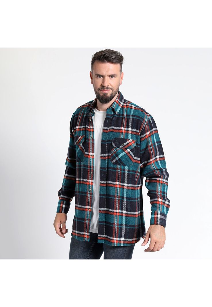 Camisa Leñadora Manga Larga -0