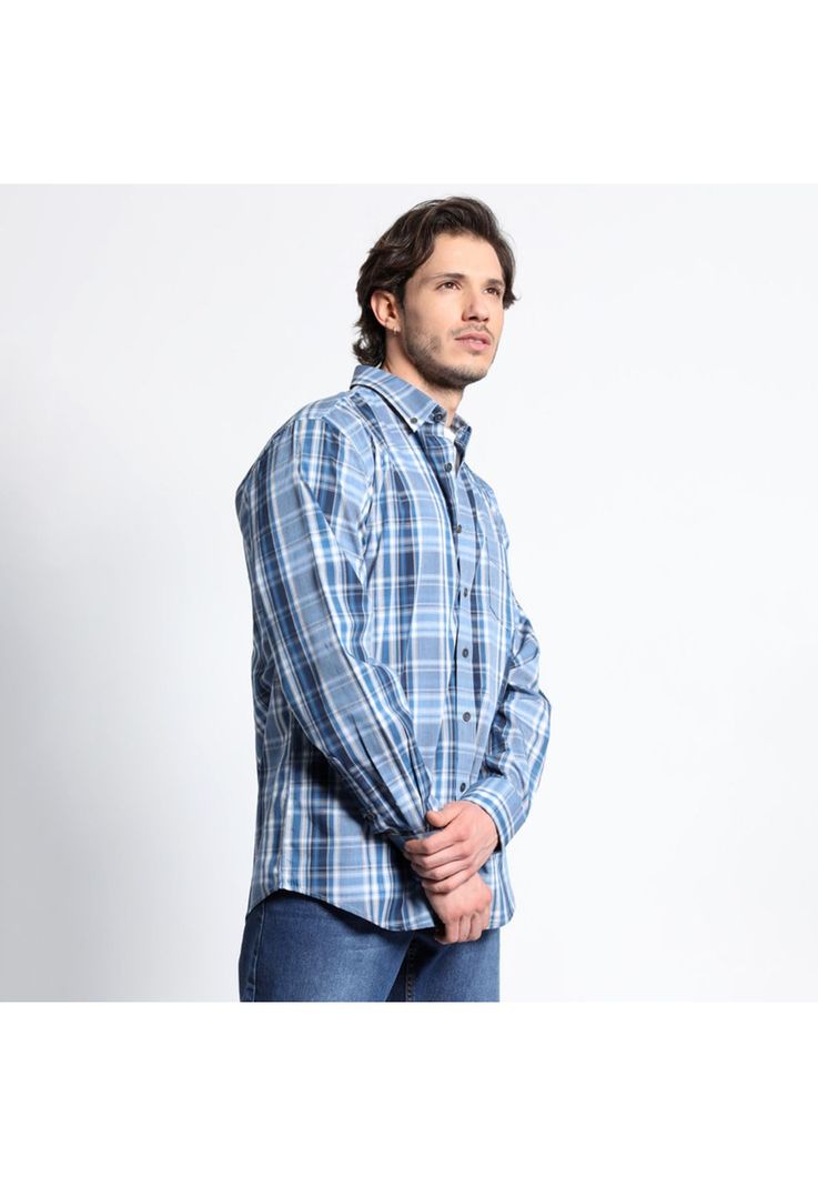 Camisa Manga Larga Trevira Cuadros Regular Fit-1