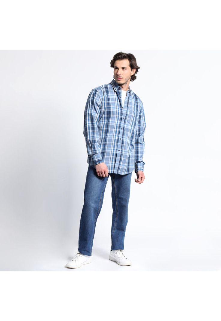 Camisa Manga Larga Trevira Cuadros Regular Fit-2