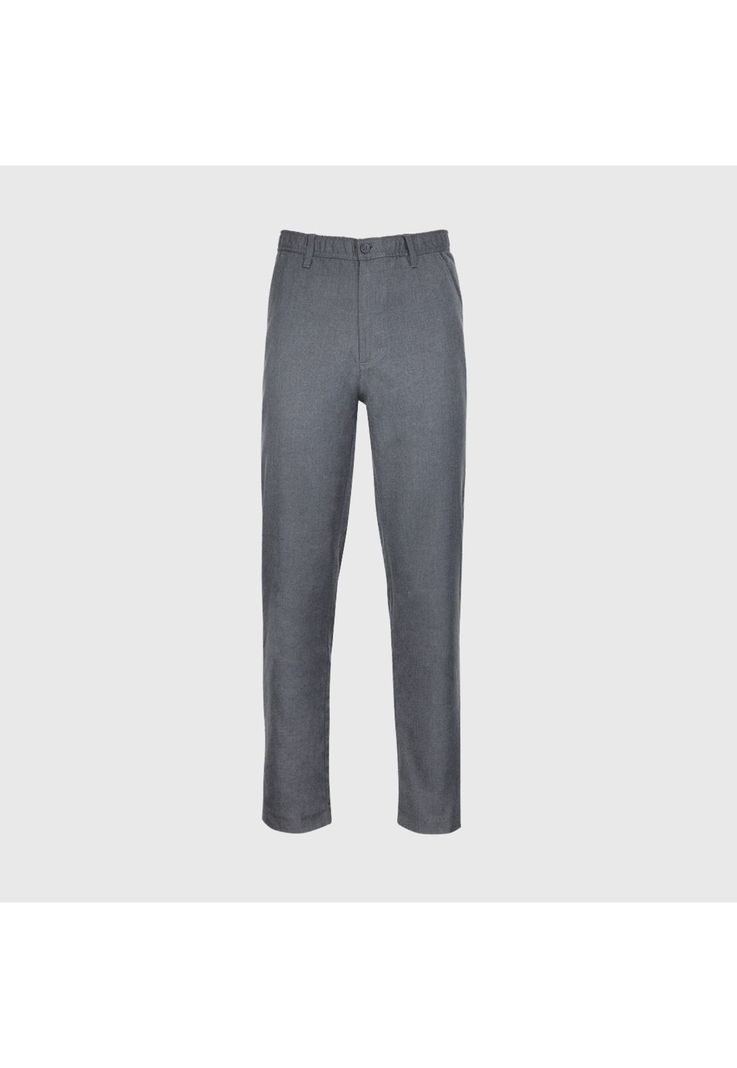 Pantalon Escolar  Basico Frente Plano Juvenil Gris