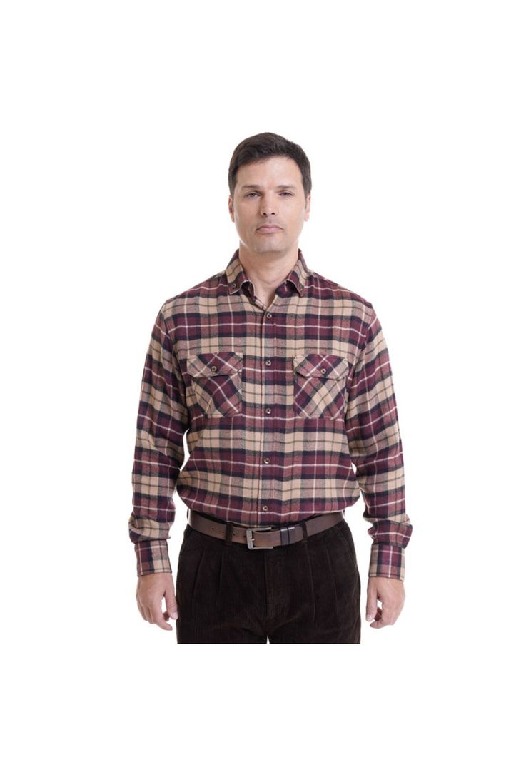 Camisa Leñadora Café Claro-0