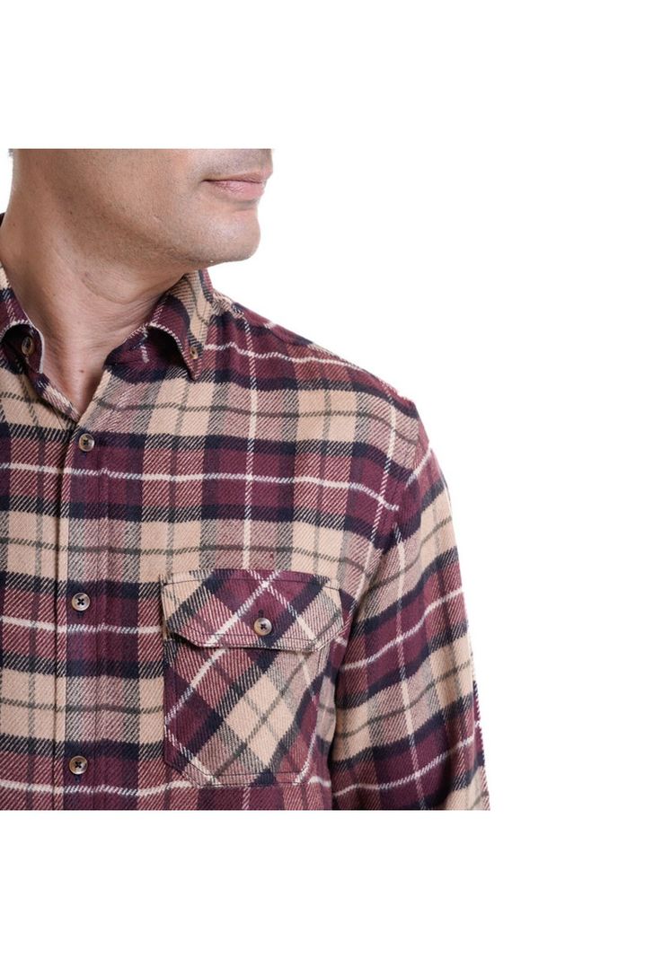 Camisa Leñadora Café Claro-3