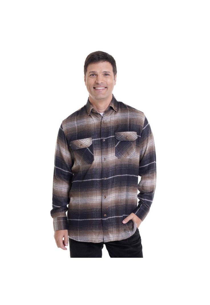 Camisa Leñadora Café Oscuro-0