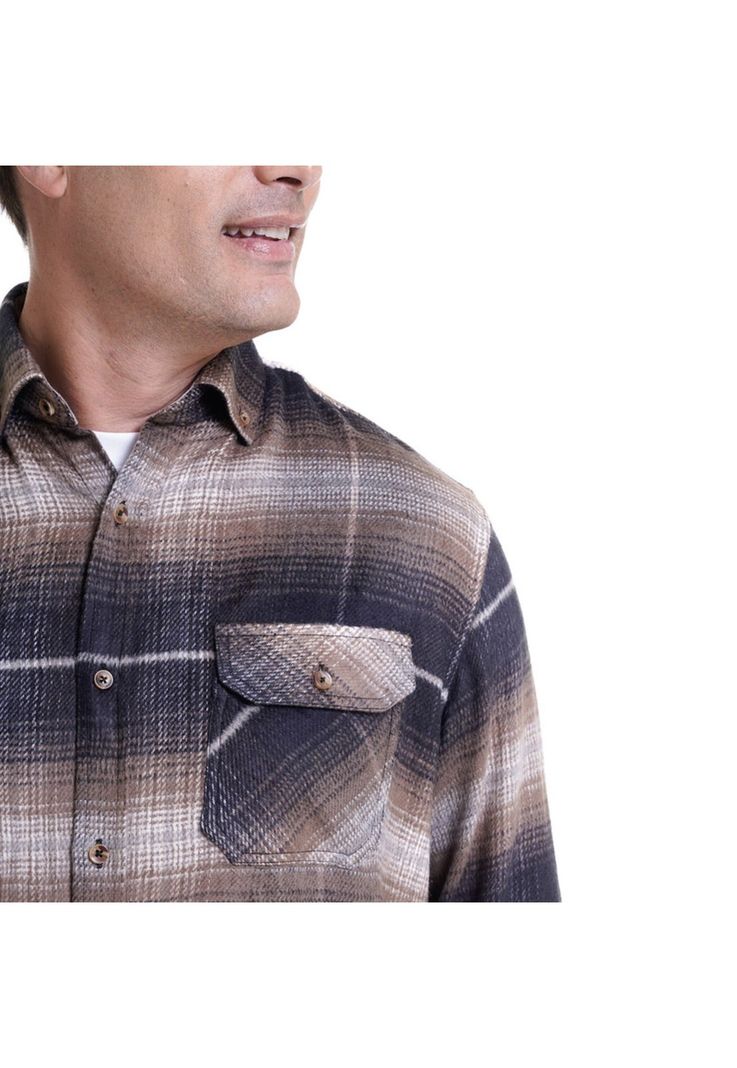 Camisa Leñadora Café Oscuro-3