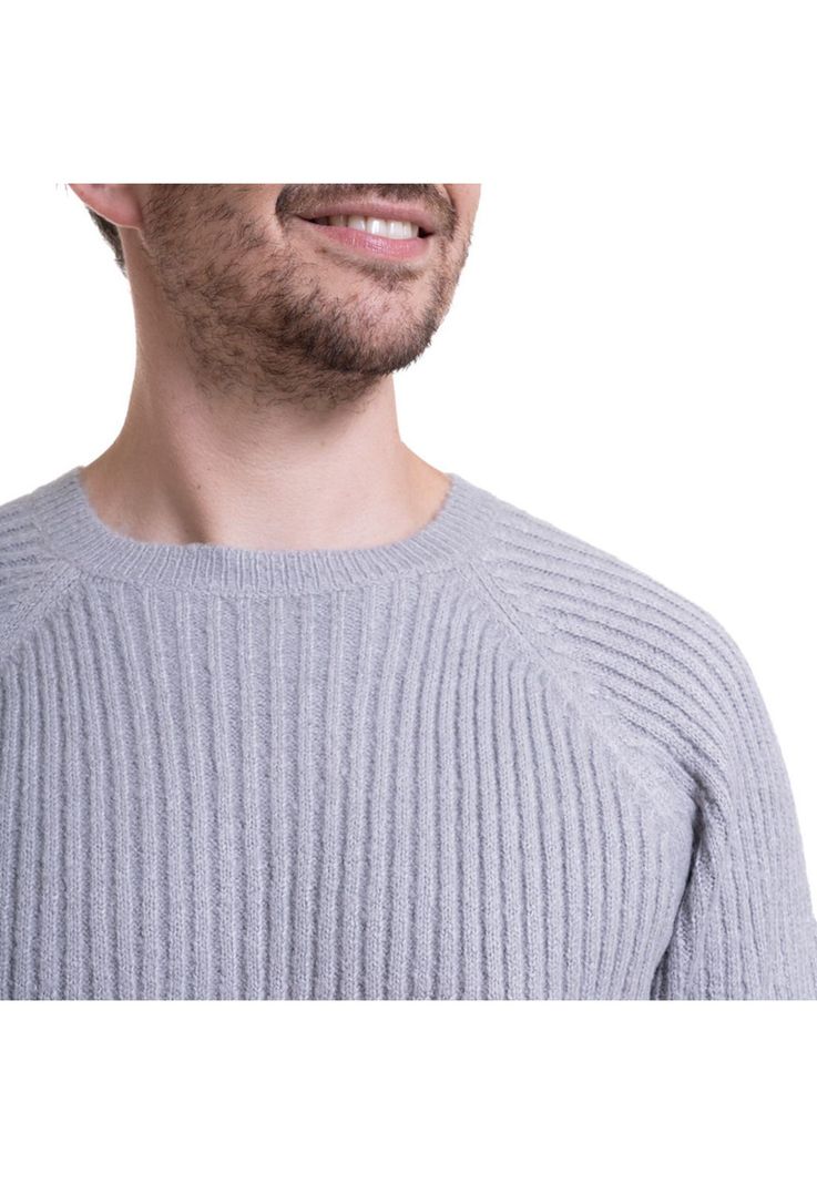Sweater Cuello Redondo Textura Melange medio-3