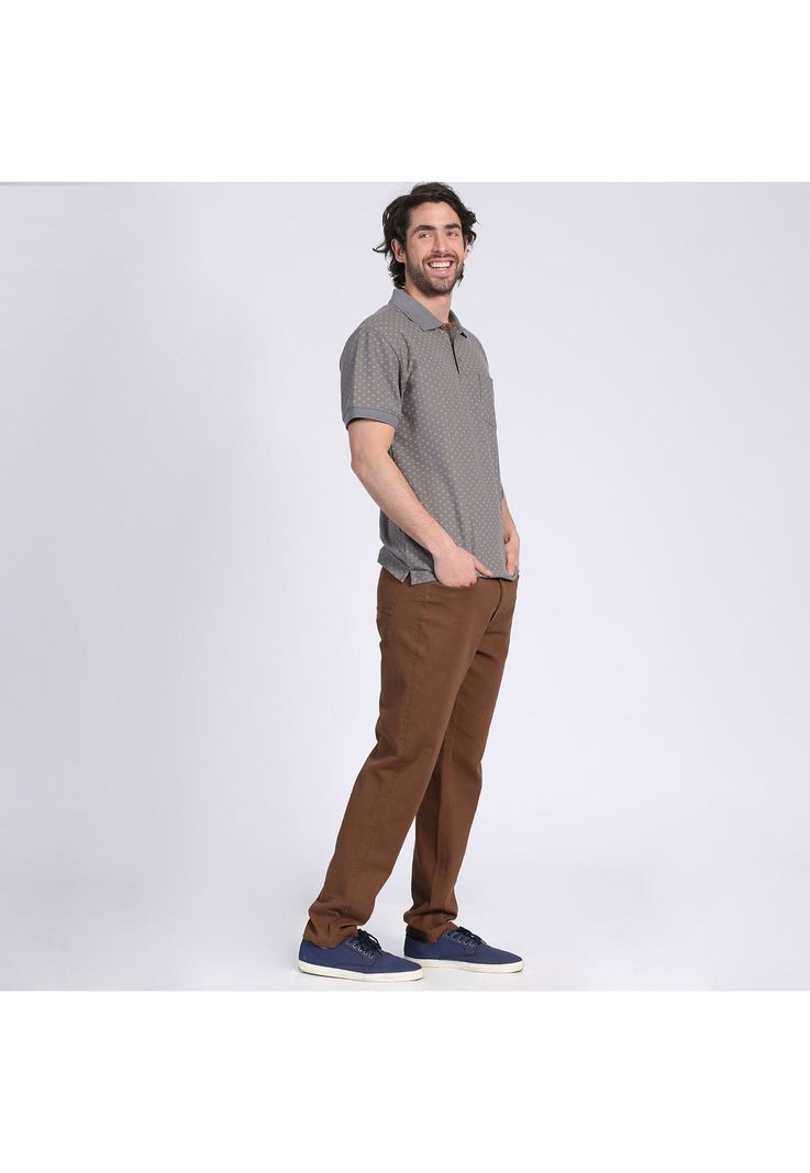 Polera Manga Corta Piqué Estampada Morado-0