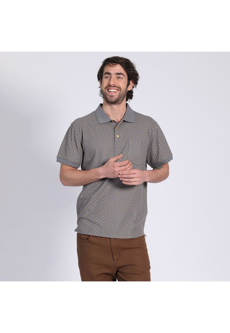 Polera Manga Corta Piqué Estampada Morado-2