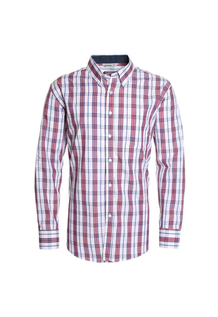 Camisa Fantasia Premium Manga Larga Boton Cuello Gris Melange-3