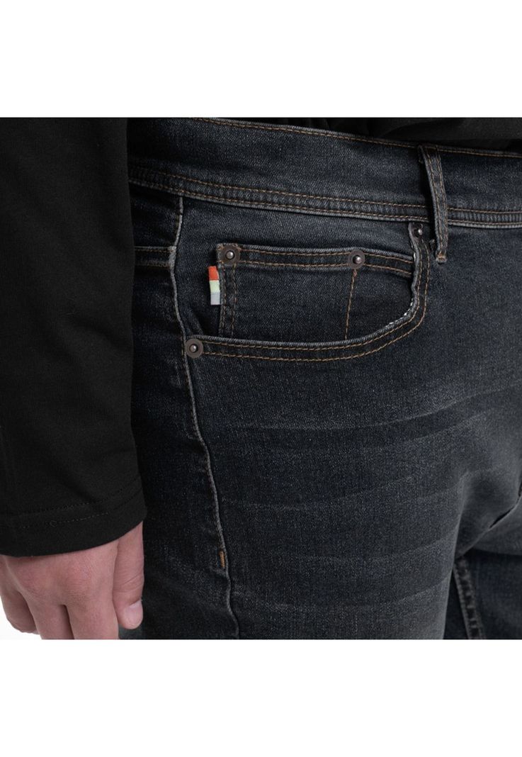 Jeans Basico Spandex Oliva Oscuro-3
