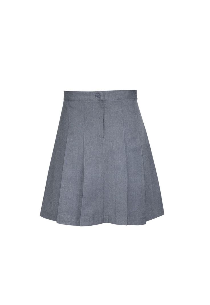 Falda 8 Tablas Gris Escolar Niña-2