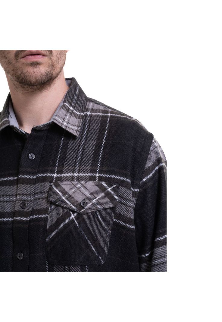 Camisa Leñadora Pizarra-3