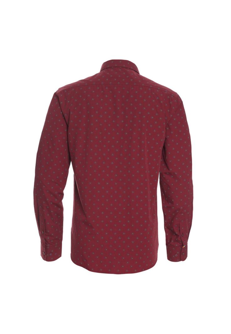 Camisa Manga Larga Estampada Diseños Clasico Slim Fit-2