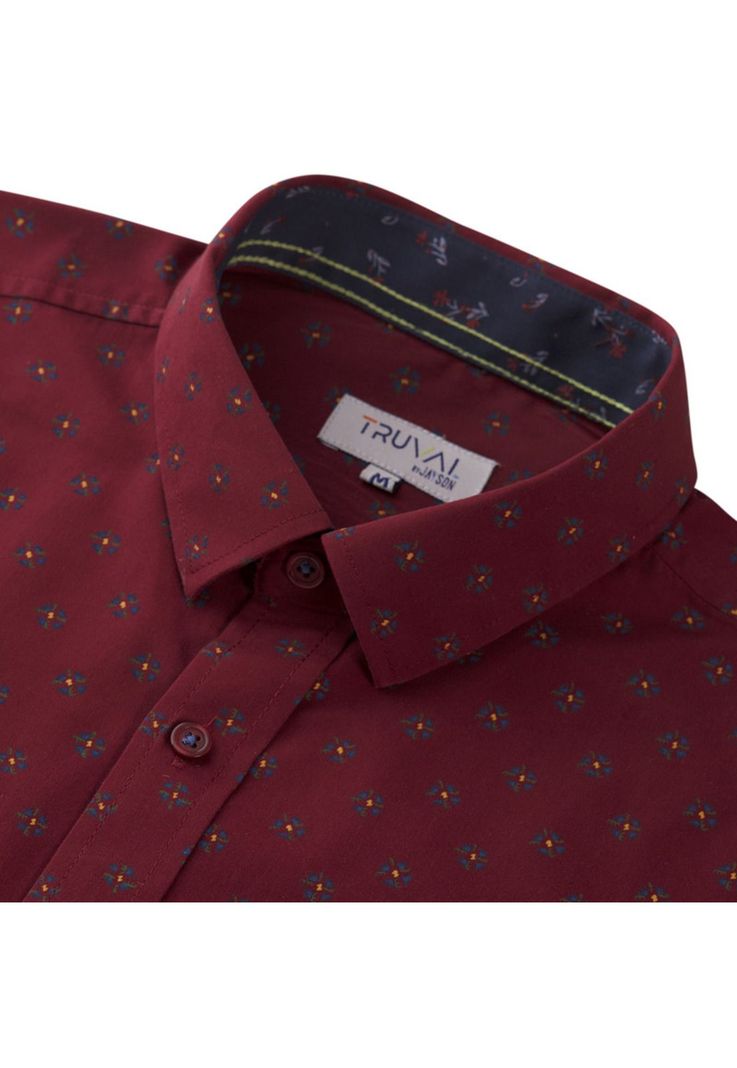 Camisa Manga Larga Estampada Diseños Clasico Slim Fit-3