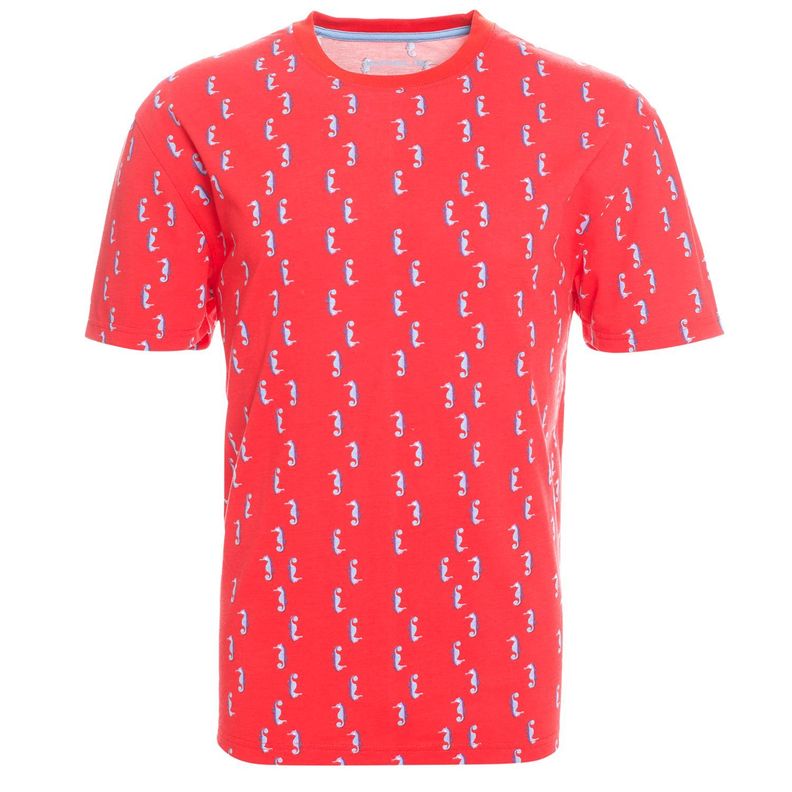 Polera Manga Corta Jersey Print Coral-3