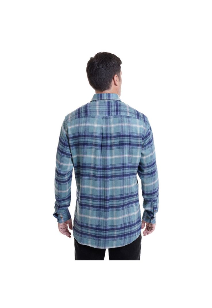 Camisa Leñadora Celeste-1