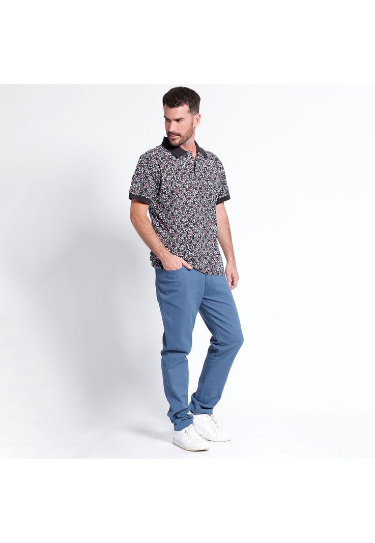 Polera Piqué Estampada Manga Corta Regular Fit-2