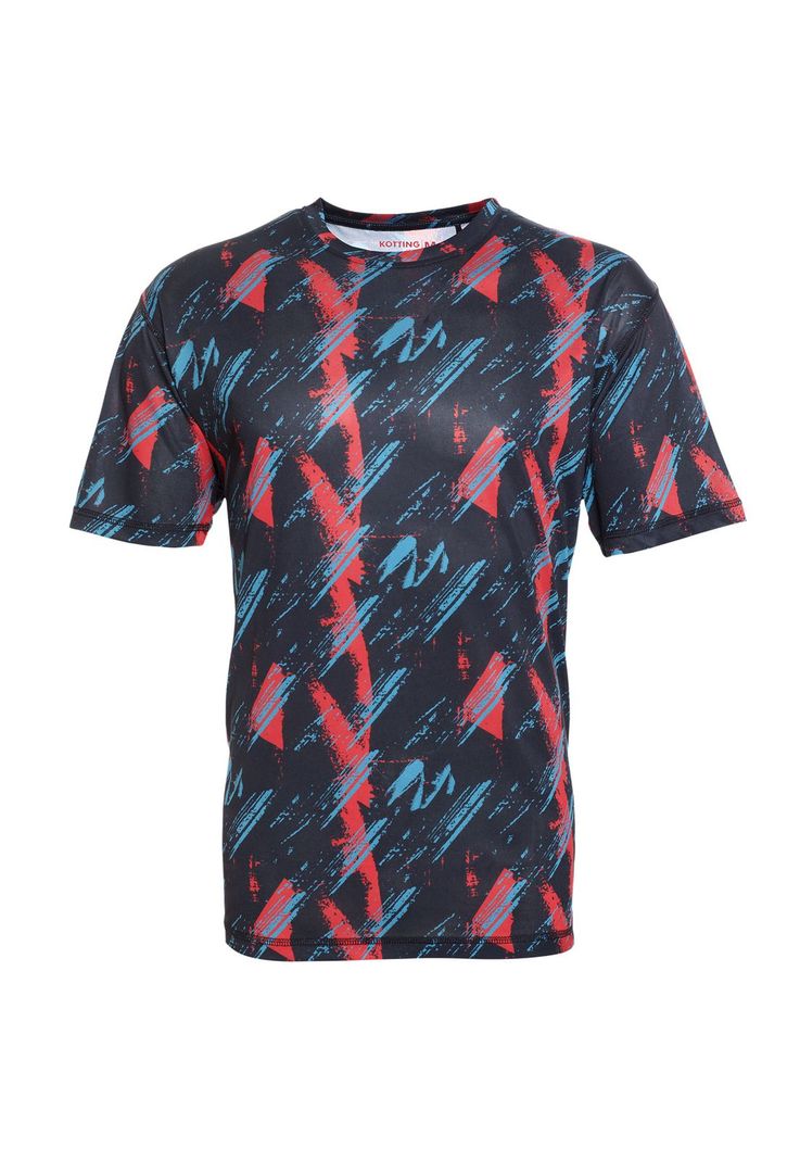Polera Manga Corta Full Print Deportiva Regular Fit-1