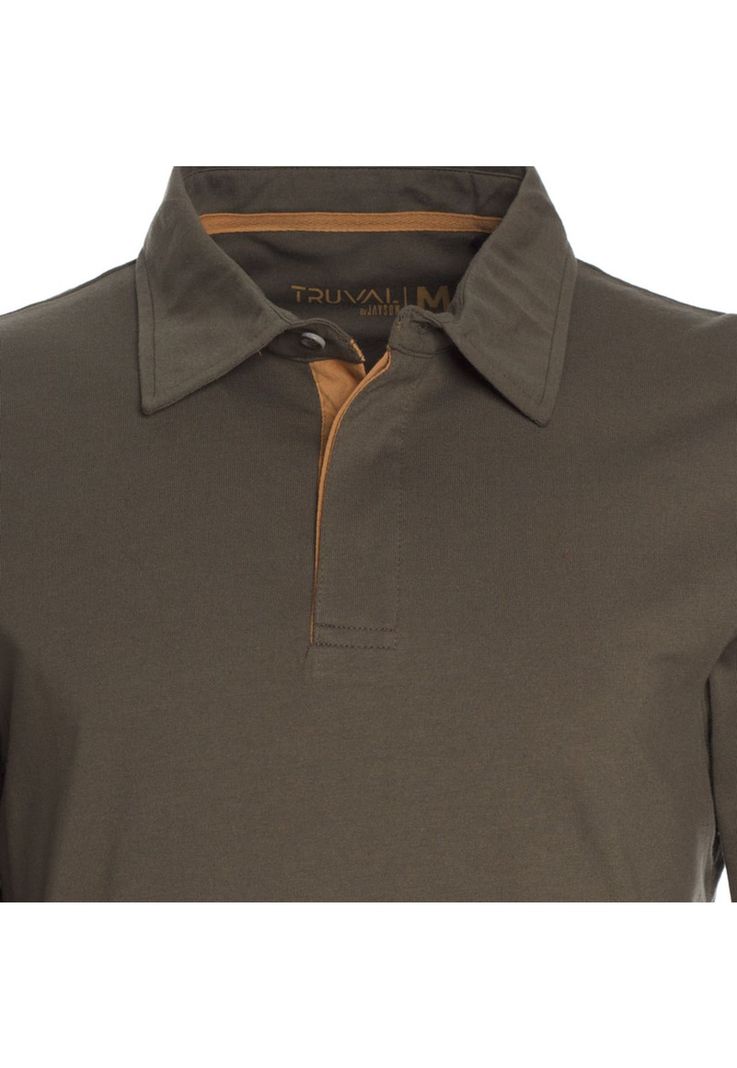 Polera Manga Larga Cuello Camisero Regular Fit-3