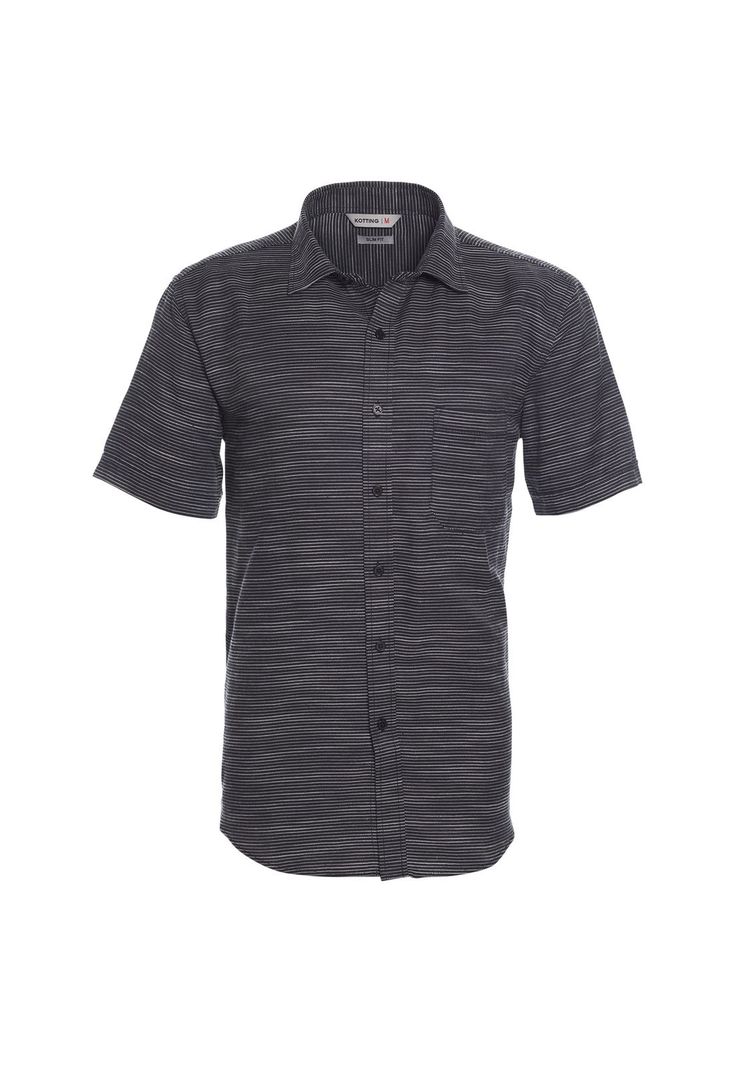 Camisa Manga Corta Dobby Sport Negro