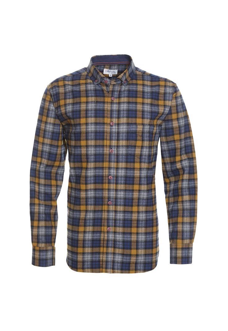 Camisa Manga Larga Franela Regular Fit-0
