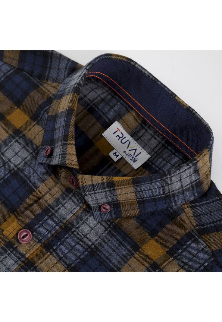 Camisa Manga Larga Franela Regular Fit-1