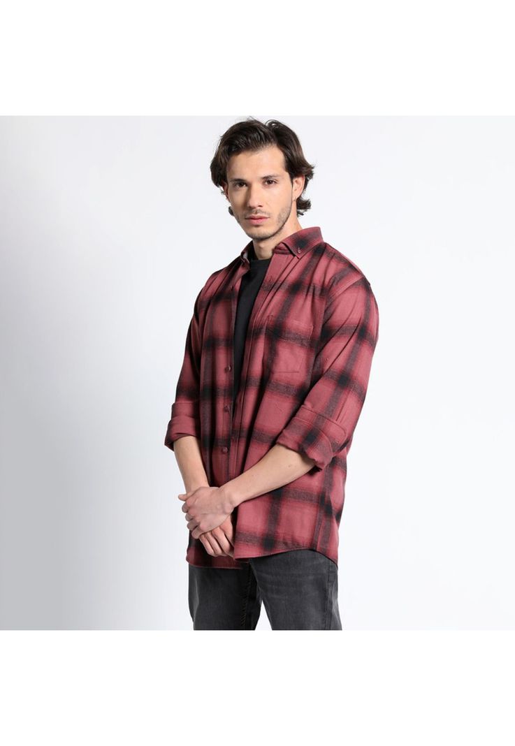 Camisa Manga Larga Franela Regular Fit-1