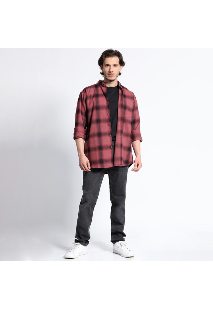Camisa Manga Larga Franela Regular Fit-2