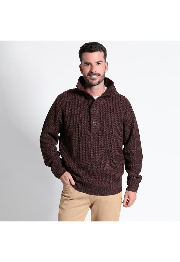 Sweater Botón Medio