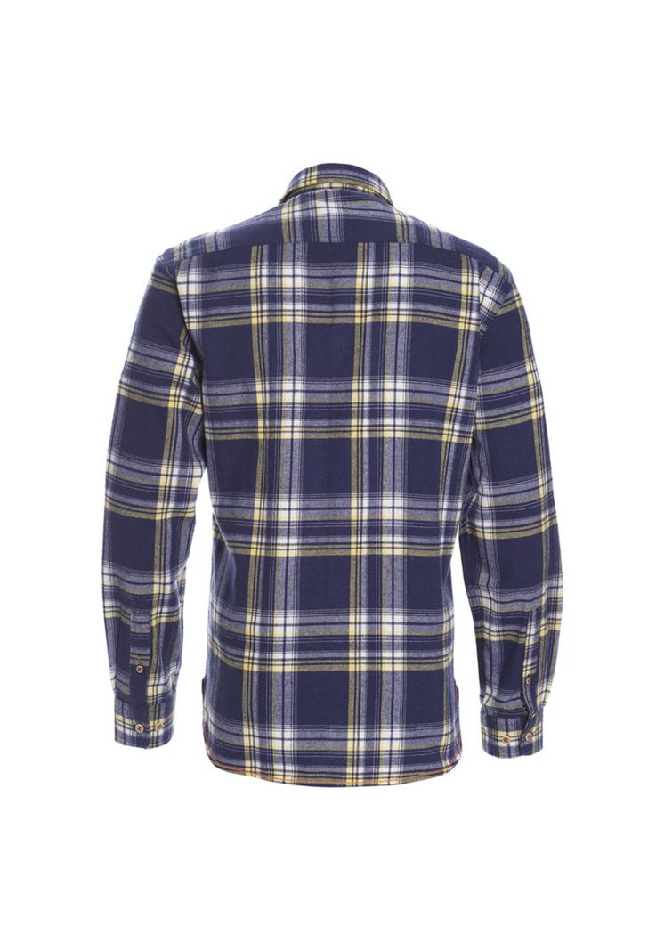 Camisa Manga Larga Cuadros Denim Look Slim Fit-2
