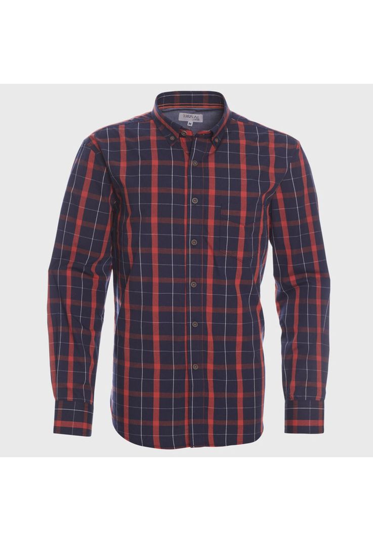 Camisa Manga Larga Trevira Fantasia Regular Fit