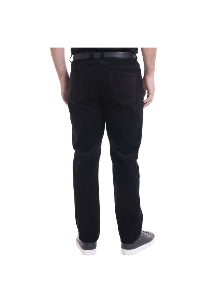 Pantalón Cotelé Negro-1