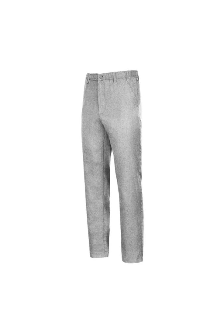 Pantalón Escolar Básico Frente Plano Niño Gris Claro-1