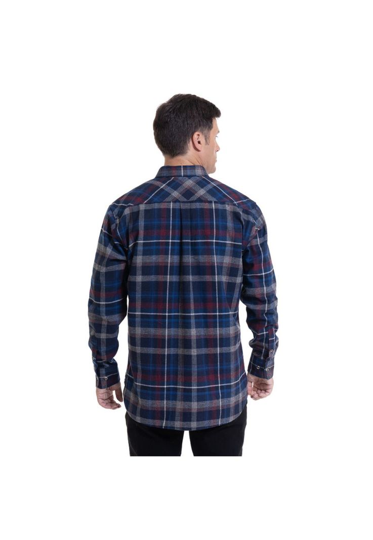 Camisa Villela Fantasía Azul Marino-1