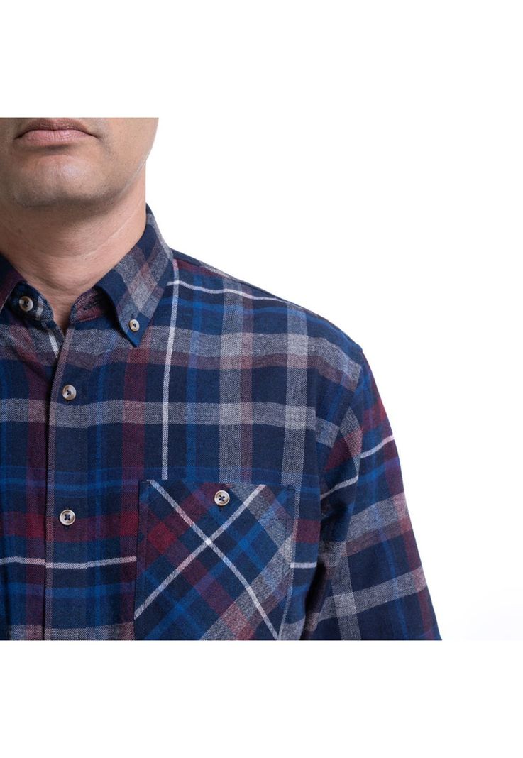 Camisa Villela Fantasía Azul Marino-3