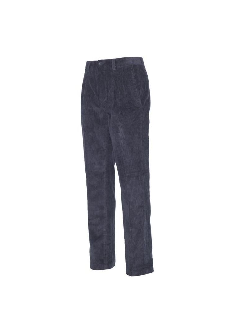 Pantalón Cotelé Con Pinzas Negro-0