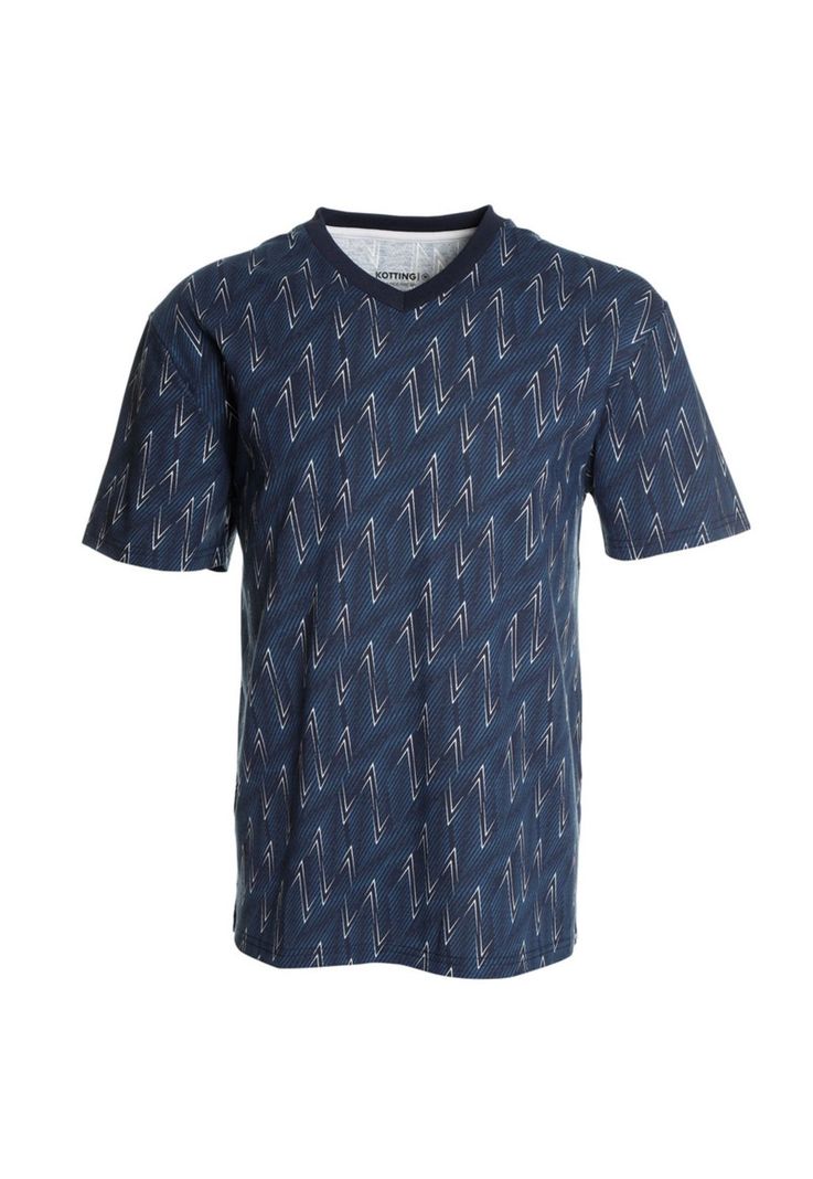 Pijama Jersey Estampado Joven Azul Marino-3