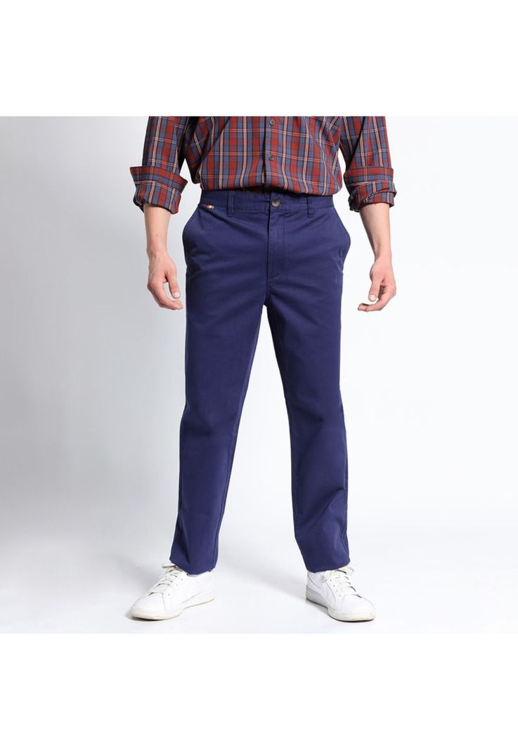 Pantalon Frente Plano Spandex Slim Fit-0