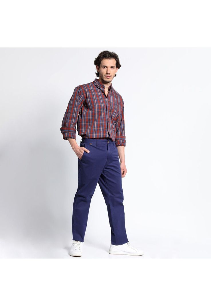 Pantalon Frente Plano Spandex Slim Fit-2