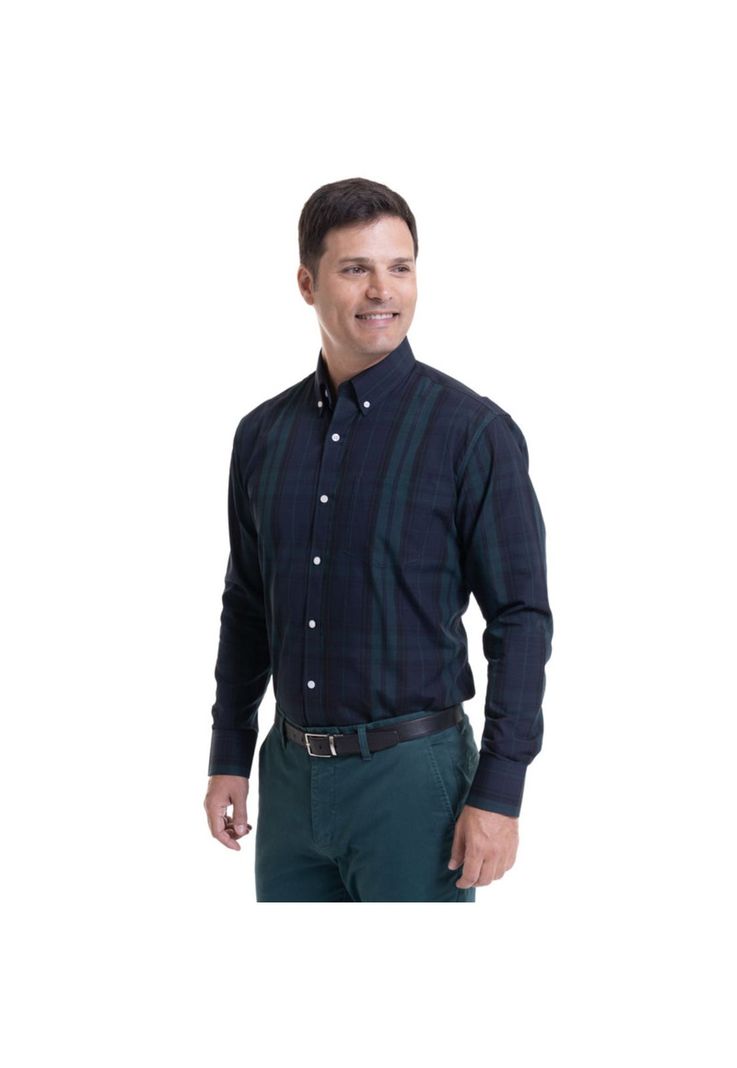 Camisa Fantasía Premium Azul Marino-0
