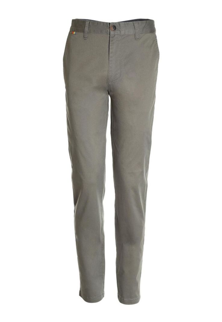 Pantalón Frente Plano Slim Fit Khaki Oscuro-3