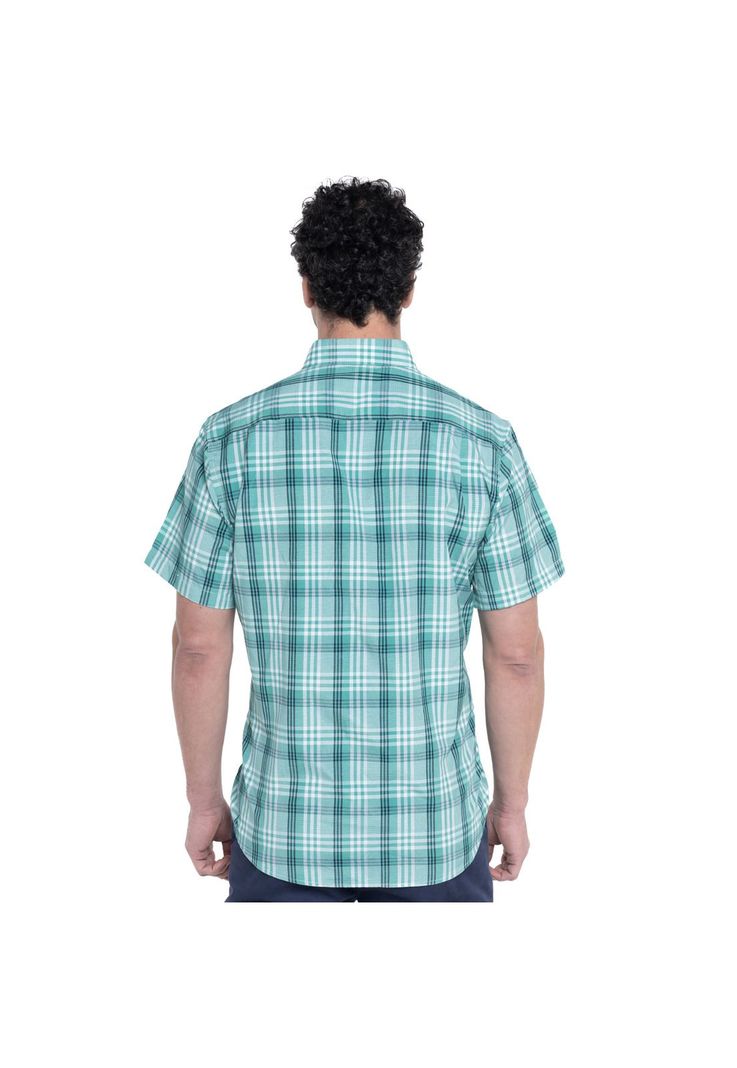 Camisa Fantasia Clasica Manga Corta Boton Cuello-1