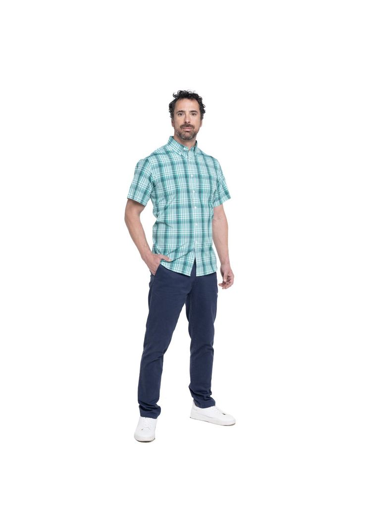 Camisa Fantasia Clasica Manga Corta Boton Cuello-3