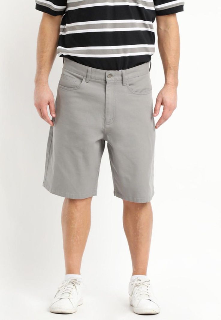 Bermuda Canvas Spandex Gris-0