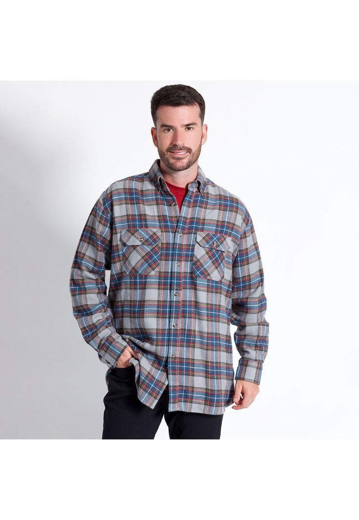 Camisa Leñadora Manga Larga -0