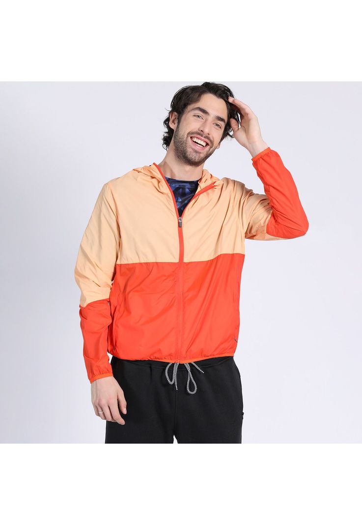 Cortaviento Bicolor Naranja-1