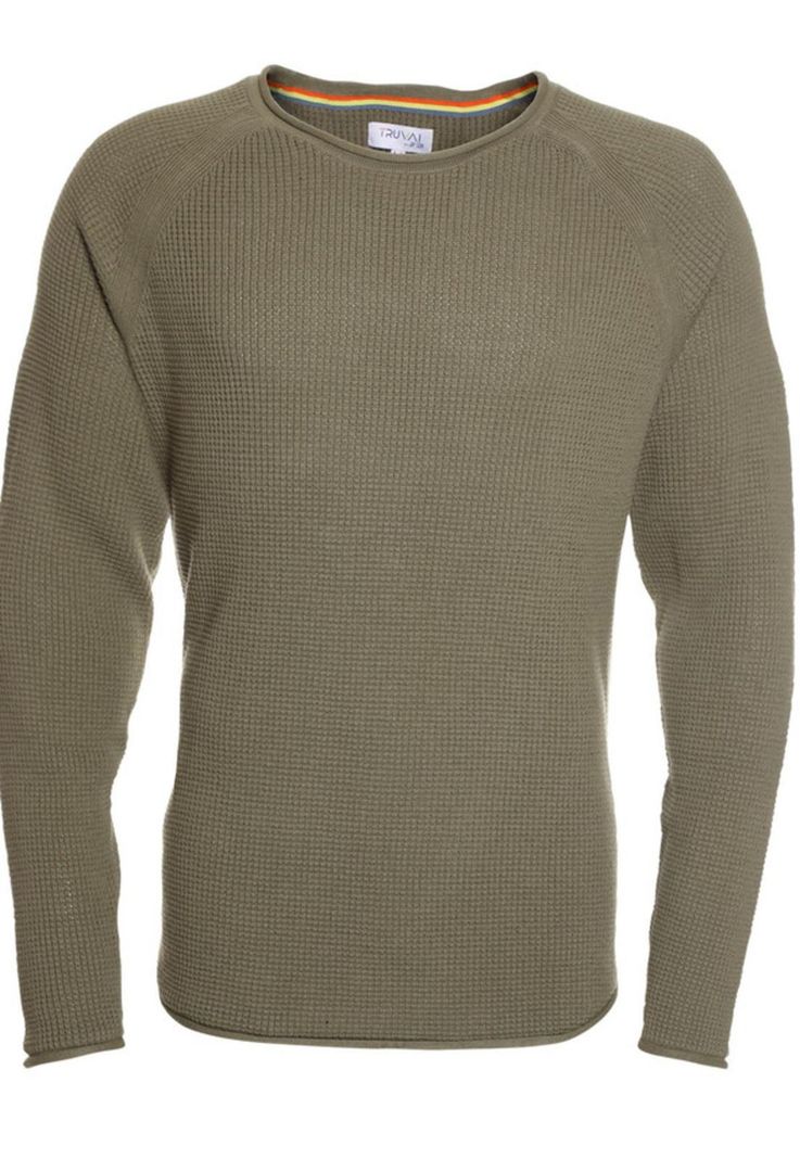 Sweater Cuello Redondo Khaki claro-3