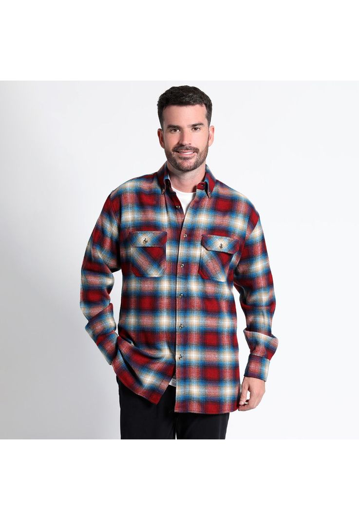 Camisa Leñadora Manga Larga -0