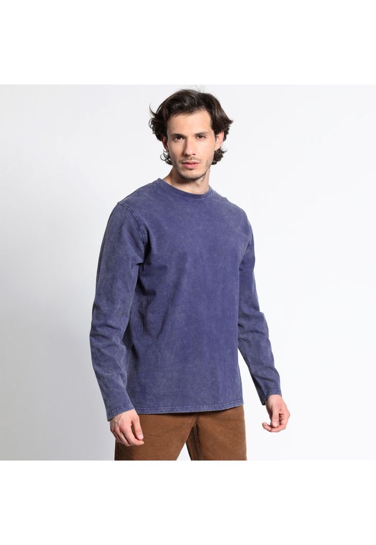 Polera Manga Larga Cuello Redondo Vintage-1