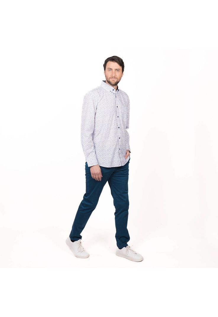Camisa Trevira Estampada Regular Fit-3